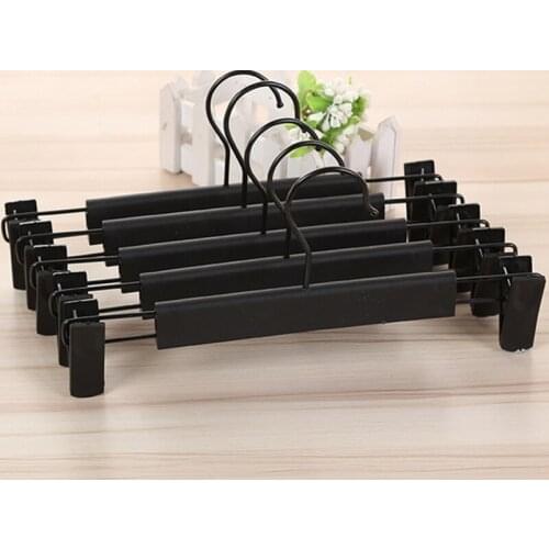 100pcs new plastic black clothes rack for underwear skirt pants rack and so on
