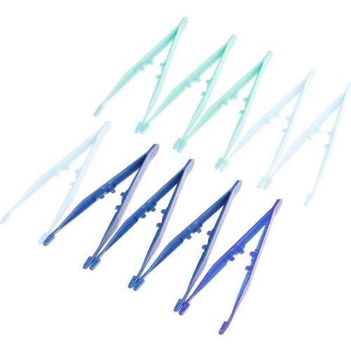 10XReptiles Feeder Tweezer Plastic Terrarium Clamp Feeding Tongs Tool Skid Clips