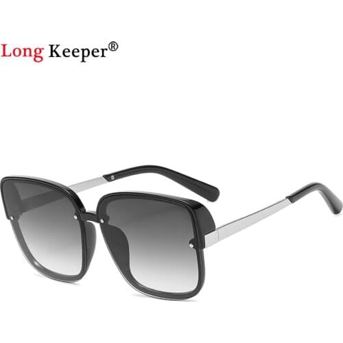 2021 Oversized Square Sunglasses Women Vintage Retro Sun Glasses Luxury Brand Black Big Shades Female Glasses Oculos UV400