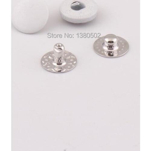 30sets/lot 10mm white color four parts combined snap Buttons for Sewing tool garment bag accessories
