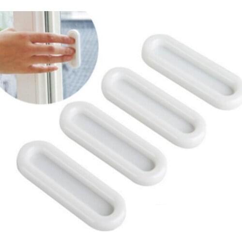 4pcs /set Paste the open sliding door handles for interior doors glass window cabinet drawer wardrobe