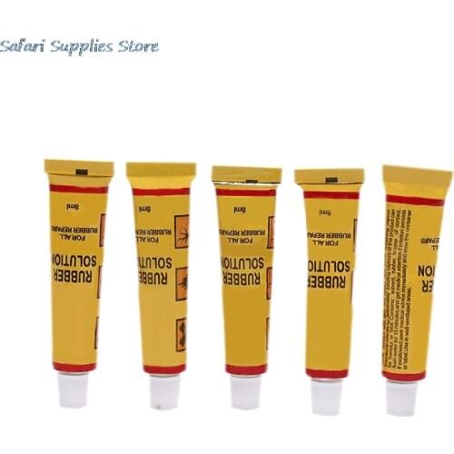 5pcs Bike Glue 8ml Adhesive Glue Cement Rubber Inner Tube Repair Puncture Cold Patch Solution Kit Bicycle Repair Tool