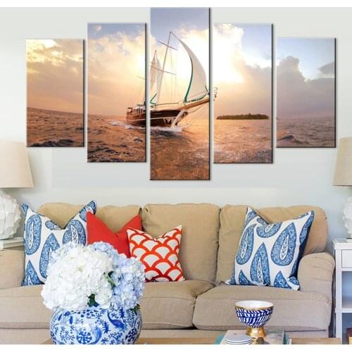 DIY diamond painting Boat And Seaview 5d round&spuare 5d diamond embroidery diamond cross stitch plastic crafts painting