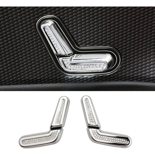 For Mercedes Benz CLA Class CLA180 CLA200 CLA220 2020 2021 Seat Adjustment Button Trim Crystal Sticker Diamond Modify Cover