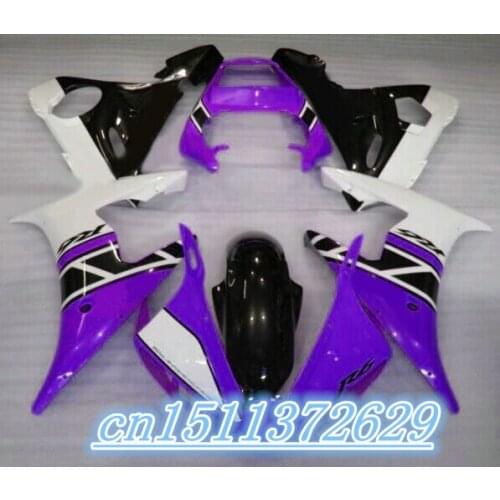 Dor-hot sales Fairing kit fit for YZF 2003-2005 R6 body kits YZF R6 03 04 05 high grade fairings set for purple black white D
