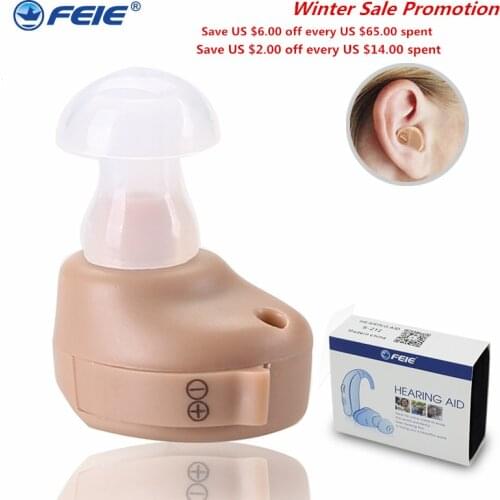 FEIE deafness headset High Auality Sound Amplifier Micro Ear Hearing Aid S-212 In-ear Sound Enhancement Drop Shipping