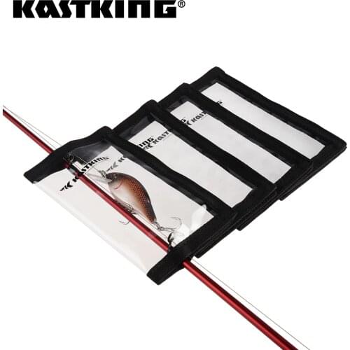 KastKing Puncture Resistant Lure Wrap Clear PVC Hook Loop System with Durable PP Frame to Protect Jerk Baits Cranks Jigs