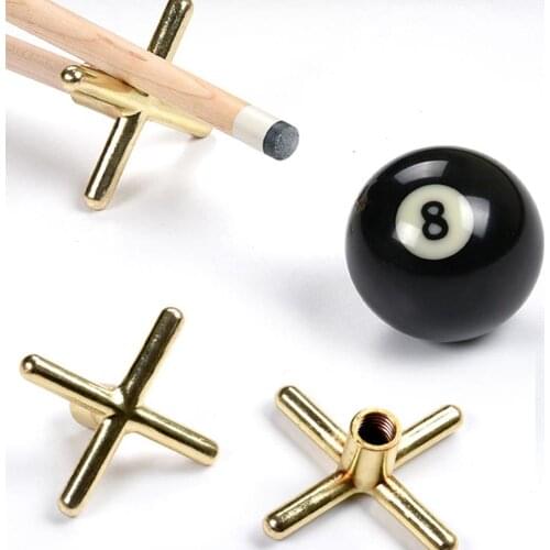 2pcs Brass Bridge Head Pool Cue Stick Frame Pole for Snooker Billards 9 Ball Snooker & Billiard Accessories Bridge Head