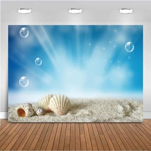 Summer Sea Ocean Seaside Beach Tropical Scene Shell Starfish Baby Portrait Backdrop Photography Background For Photo Studio Prop