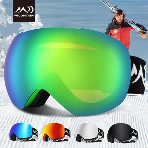 WILDMTAIN G2 Ski Goggles, Frameless 100% UV Protection, Anti-fog Premium Over Glasses Snowboard Snow Goggles for Women Men Youth