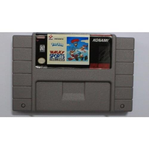 Tiny Toon 16 bit NTSC Big Gray Game Card For USA Version Game Player