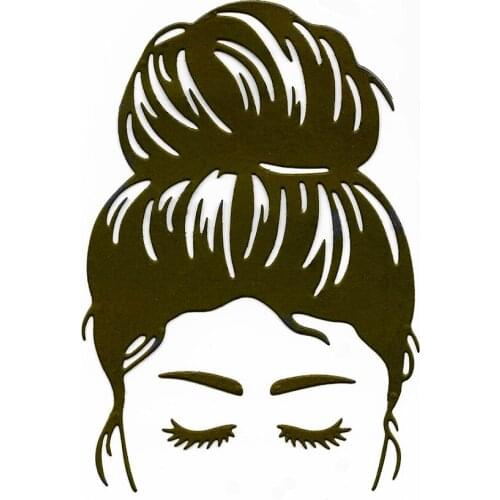 Pretty Updo Girl Metal Cutting Dies For Scrapbooking New 2021 Troqueles Planner Dies Embossing Folder Cut Mold Diy