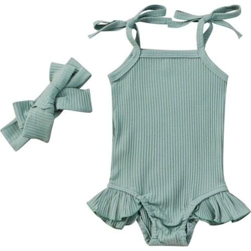 0-18M Newborn Kid baby Girl Boy Clothes Sleeveless Summer One-Pieces Bodysuit For Newborns Rompers Baby Clothing