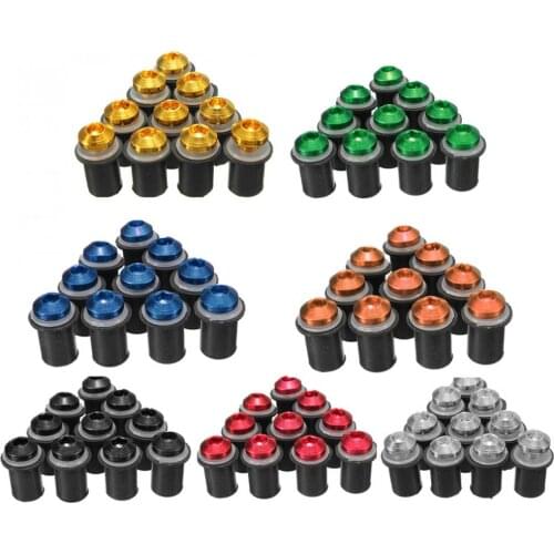Durable Universal Motorcycle M5 x 16mm CNC Windscreen Windshield Screw Bolts Nuts Kit Made Of Anodized Aluminum