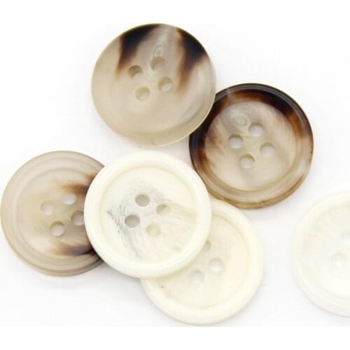 HENGC 30mm Resin Imitation Horn White Big Coat Buttons For Clothing Sweater Suit Jacket Decorative Sewing Accessories Wholesale