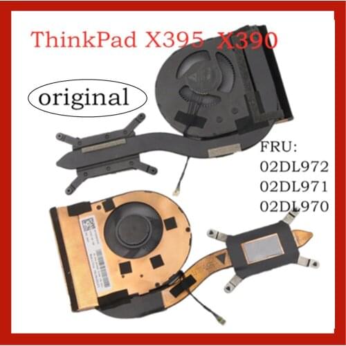 For Lenovo Thinkpad X395 X390 Radiator Cpu Cooler FRU 02DL972 02DL971 02DL970