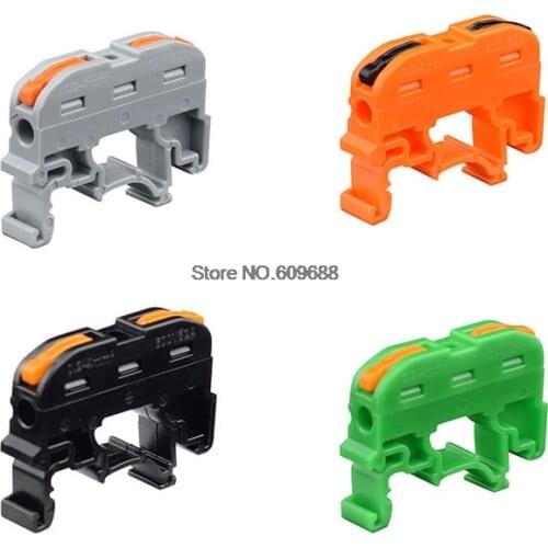 Wire Connector PCT-211 Fast Universal Compact Din Rail Electric Cable LED Light Lamp Conector Wiring Conductor Terminal Block