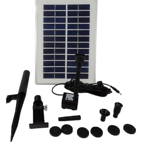 Free Shipping SR280-5W Soilless Cultivation Water Pump 12V DC Solar Garden Water Pump 280-400L/H Low Pressure 1.1-1.6M Silent