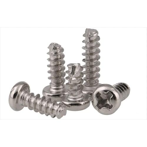 Round head self-tapping screws Cut-off Slotted M2 M2.3 M2.6 M3 M3*6mm screws PT screws