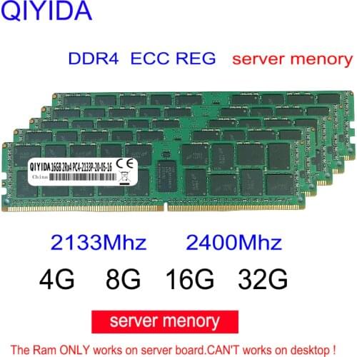 DDR4 8GB 16GB 4GB server memory 2400 2133MHz ECC REG PC4-2133P 2400T ram Processor supporting x79 x99 X58 server memory