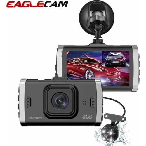 Dash Camera Car DVR 3.0 inches IPS FULL HD 1080P Dual Two Lens Rear View Mirror Dvrs Vehicle Registrar Recorder Night Version