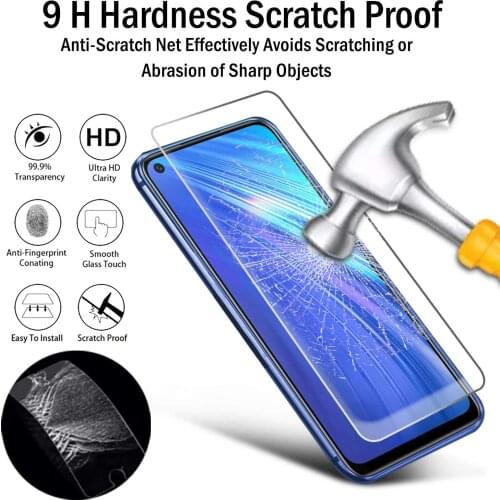 Protective Glass For Realme 7 Pro 5G 7i Screen Protector For Realme 6 Pro 6s 6i C3 C21 5 Pro 5i 5S Tempered Glass