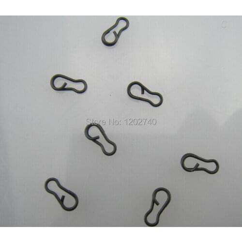 1000 x Mini Quick / Speed Link Clips Matt Black in 9 mm for Carp Fishing- Carp Terminal End Tackles