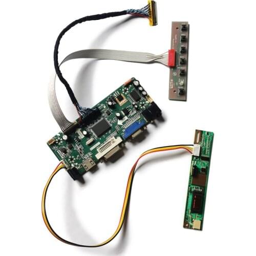 1440*900 30-Pin VGA+DVI 1CCFL screen M.NT68676 display controller board DIY kit LVDS For LTN141BT06/LTN170BT08/LTN170BT09