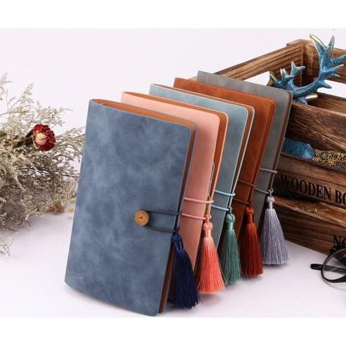 A6 PU Notebooks and Journal Office School Supplies Diary Scrapbook Traveler Planners Agenda 2020 2021 Loose Leaf Bandage