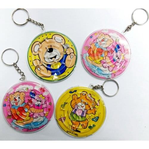 12 Key Ring Chain w/pinball Maze Game E861 Boy Favour School Gift Novelty Prize Birthday Party Favors Pinata Bag Filler Loot Bag