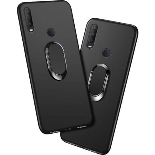 Cover For Alcatel 1S 2020 Case Red Blue Black Classic Finger Ring 360 Degree Rotation Soft Silicon