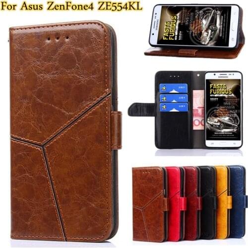YeLun For Asus ZenFone4 ZE554KL Case 5.5" Luxury PU Leather Case For Asus ze554kl Wallet Cover Book Style Protection Back Cover