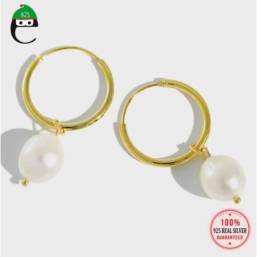 ELFOPLATASI Pearl Earrings