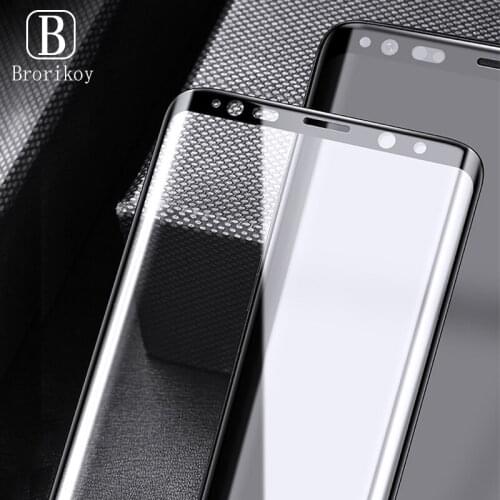 Full Curved Cover Screen Protector for Samsung S20 Ultra S10 S9 S8 Plus Tempered Glass Screen Film for Galaxy Note 10 10+ 9 8