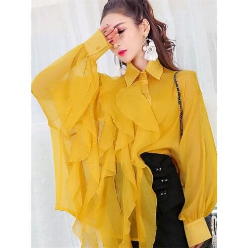 Желтые блузки KWD China At AliExpress