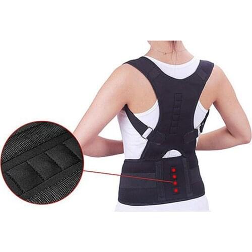 Men Women Magnetic Posture Corrector Back Posture Brace Clavicle Support Stop Spine Adjustable Back Trainer