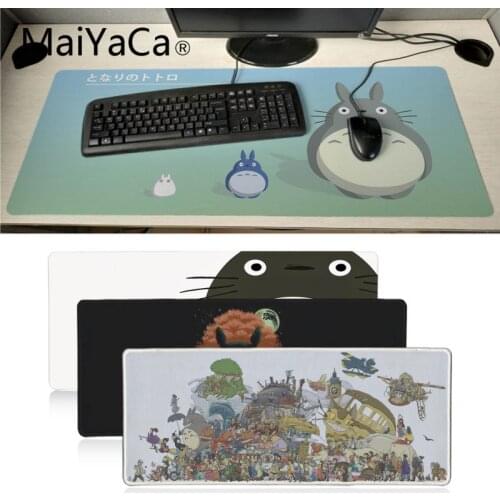 Maiyaca totoro anime mouse pad gamer play mats gaming Mousepad Mice mat desk mat Precision Lock for notebook gamer mouse pad