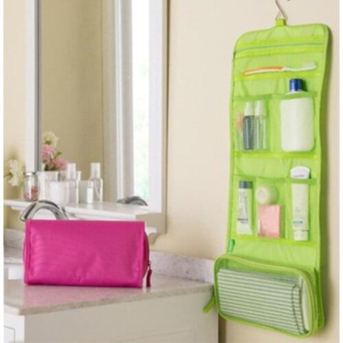 Charm in hands Canvas Multi-function Makeup Bag Organizer Bags Women Cosmetic Cases Large Capacity Cosmetic Bag