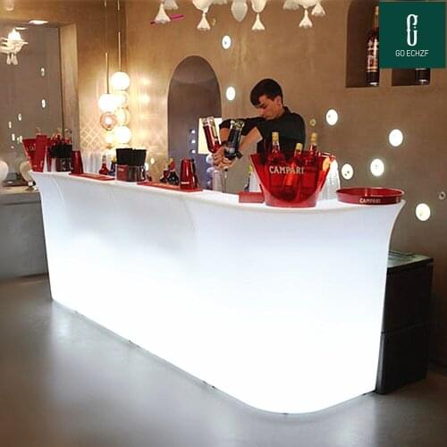 New Luminous waterproof chair Stool Led bar chair barstool upholstered Led Commercial Bar Furniture Bar Stools