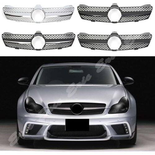 Front Racing Billet Bumper Grille Upper Facelift Grill For Mercedes Benz W219 CLS Class 2005 2006 2007 AMG Style