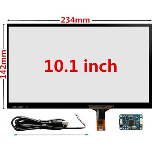 10.1 inch 230mm*142mm Raspberry Pi tablet PC navigation Capacitive Touch Digitizer Touch screen panel Glass USB Driver board