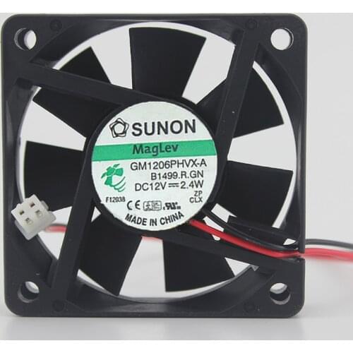 Genuine GM1206PHVX-A 12V 2.4W 3-wire chassis cooling fan 6015