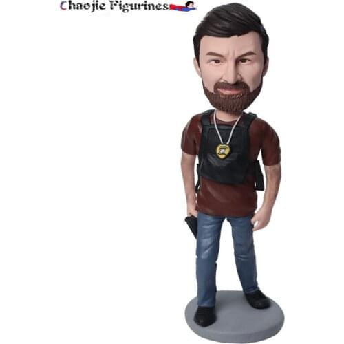 Professional Custom Polymer Clay Real Clay Figurines Custom Bobble Head Figure Sculpture