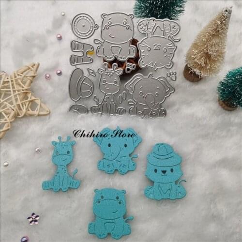 Elephant greeting card decorate Metal Cutting Dies Stencils for DIY Scrapbooking photo album Decorative Embossing DIY