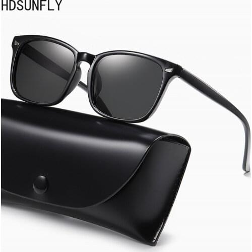 HDSUNFLY NEW DESIGN Ultralight Polarized Sunglasses Men Women Driving Square Style Sun Glasses Male Goggle UV400 Gafas De Sol