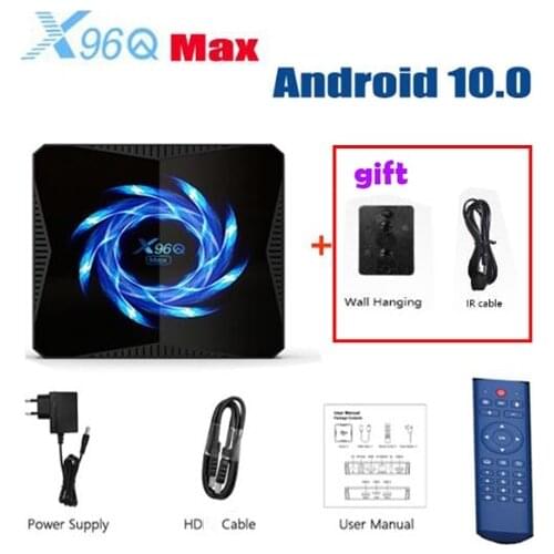 5pcs X96Q MAX Smart Android 10.0 TV Box 4GB RAM 32/64GB ROM Allwinner H616 2.4G/5.0G WiFi BT5.0 4K HDR Media Player