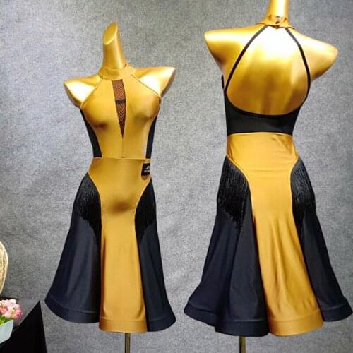 New Latin Dance Competition Dress Costume Women Professional Dance Dress Flamengo Rumba/Tango Dress Latin Dance Dresses VDB477
