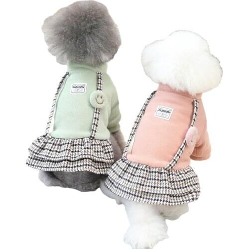 Winter Dog Dress Cat Puppy Apparel Yorkshire Terriers Pomeranian Clothing Shih Tzu Maltese Poodle Bichon Schnauzer Dog Clothes