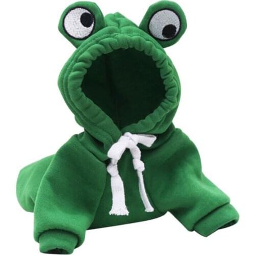 Pet Dog Winter Warm Suit Plush Soild Coat Hoodies Cat Clothes For Bulldog Dogs Costume Jacket Yorkie Jumpsuits Newest