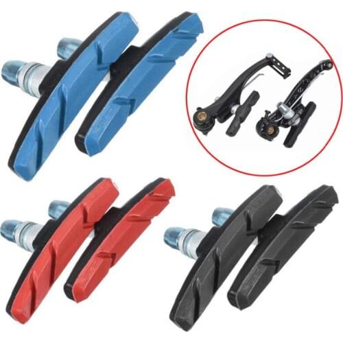 2Pcs 70mm Road Bike Brake Pads Shoes for Alloy Rims Durable Bicycle Brake Pads Shoes Tools Silent Bicycle Brake Pads Accessaries
